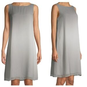 NEW Eileen Fisher Pearl Watercolor Silk Bateau Neck Layered Dress size 3X